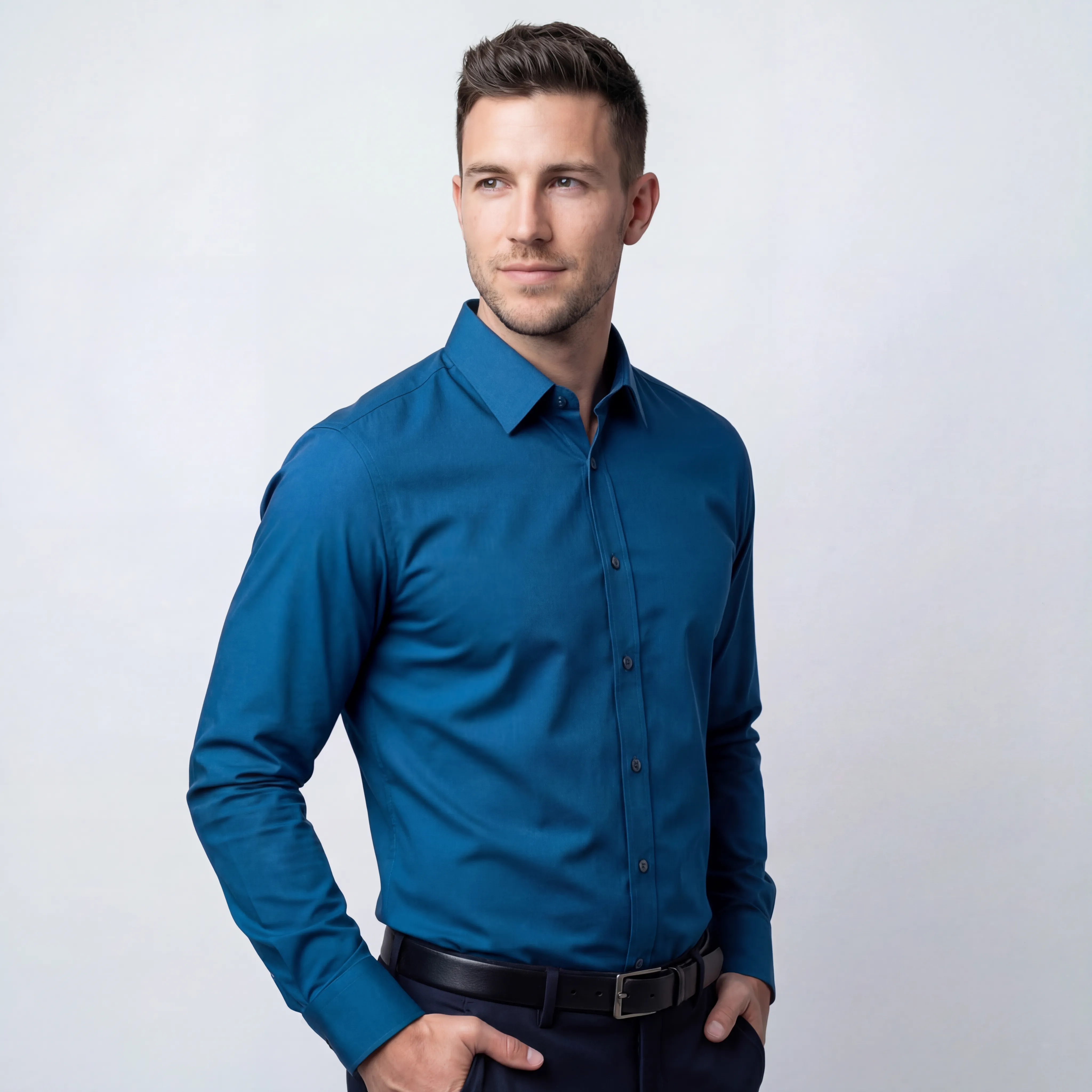 Chemise Infroissable à Coupe Ajustée - Image 17